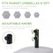 Best Choice Products Fillable Mobile Umbrella Base Heavy Duty Market Stand w/ 4 Wheels, 2 Locks, 123lb Capacity